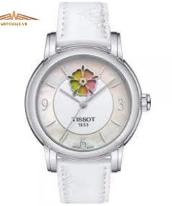 TISSOT LADY HEART FLOWER T050.207.17.117.05 - NỮ - KÍNH SAPPHIRE - DÂY DA - AUTOMATIC- SIZE 35MM - MÁY THỤY SỸ
