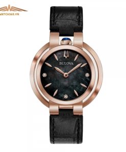 BOLUVA RUBAIYAT 97P139 - NỮ - KÍNH SAPPHIRE - DÂY DA - PIN - SIZE 35MM - MÁY THỤY SỸ