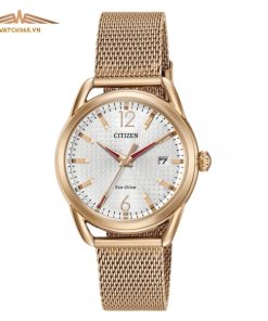 CITIZEN FE6083-72A - NỮ - KÍNH KHOÁNG - DÂY KIM LOẠI - ECO DRIVE - SIZE 34MM - MÁY NHẬT
