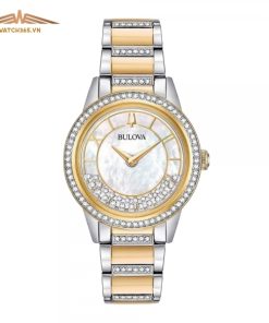 BULOVA 98L245 - NỮ - KÍNH KHOÁNG - DÂY KIM LOẠI - PIN - SIZE 32.5MM - MÁY THỤY SỸ