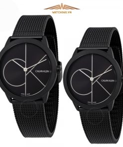 CALVIN KLEIN MINIMAL K3M5145X & K3M5245X - ĐỒNG HỒ ĐÔI - KÍNH KHOÁNG - DÂY KIM LOẠI - PIN - SIZE 40&35 MM - MÁY THUỴ SỸ