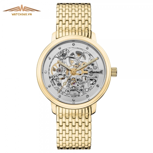 INGERSOLL SKELETON I06103 - NAM - KÍNH KHOÁNG - DÂY KIM LOẠI - AUTOMATIC - SIZE 38MM - MÁY HOA KỲ