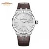 MAURICE LACROIX AIKON AI6008-SS001-130-1 - NAM - KÍNH SAPHIRE - DÂY DA - AUTOMATIC - SIZE 42MM - MÁY THỤY SỸ