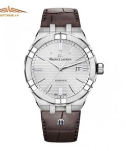 MAURICE LACROIX AIKON AI6008-SS001-130-1 - NAM - KÍNH SAPHIRE - DÂY DA - AUTOMATIC - SIZE 42MM - MÁY THỤY SỸ
