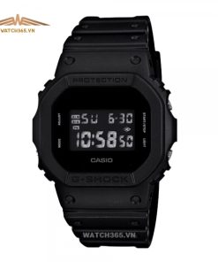 CASIO G-SHOCK DW-5600BB-1DR - NAM - KÍNH KHOÁNG - DÂY CAO SU - PIN - SIZE 43MM - MÁY NHẬT