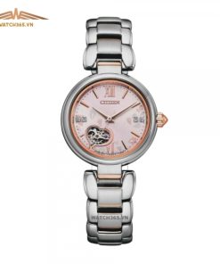 CITIZEN MECHANICAL HEART SERIES LADY PR1024-84X - NỮ - KÍNH SAPPHIRE - DÂY KIM LOẠI - AUTOMATIC - SIZE 28MM - MÁY NHẬT