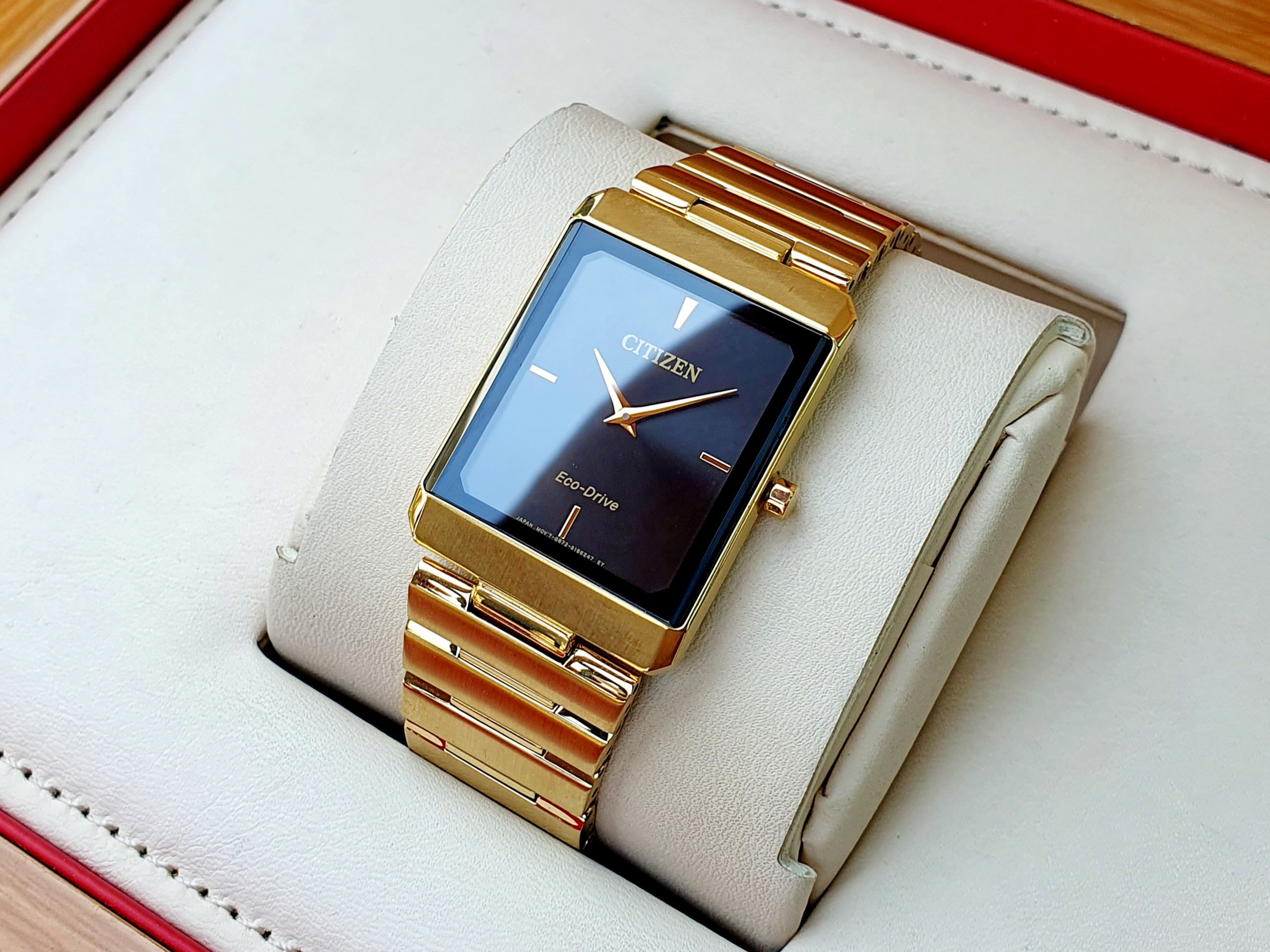 CITIZEN ULTRA SLIM AR3102-51E - NAM - KÍNH SAPPHIRE - DÂY KIM LOẠI - ECO DRIVE - SIZE 38MM - MÁY NHẬT - Ảnh 4