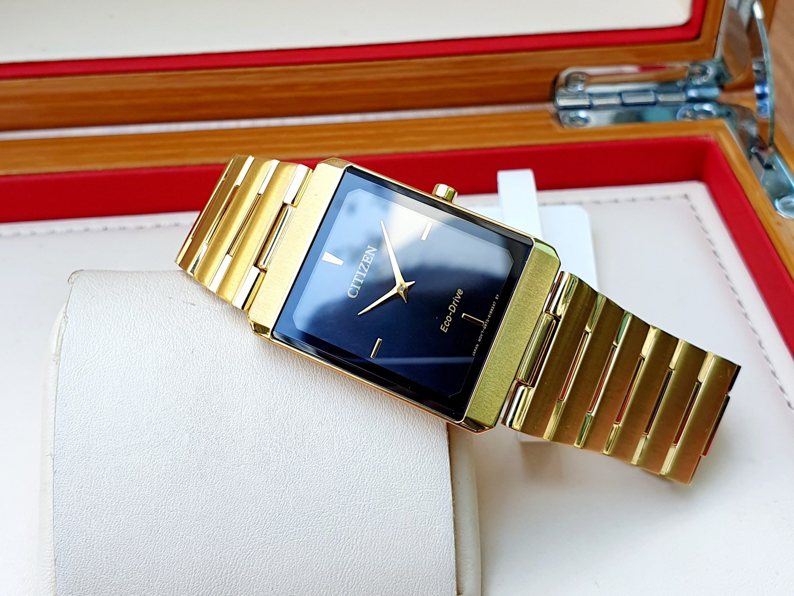 CITIZEN ULTRA SLIM AR3102-51E - NAM - KÍNH SAPPHIRE - DÂY KIM LOẠI - ECO DRIVE - SIZE 38MM - MÁY NHẬT - Ảnh 6