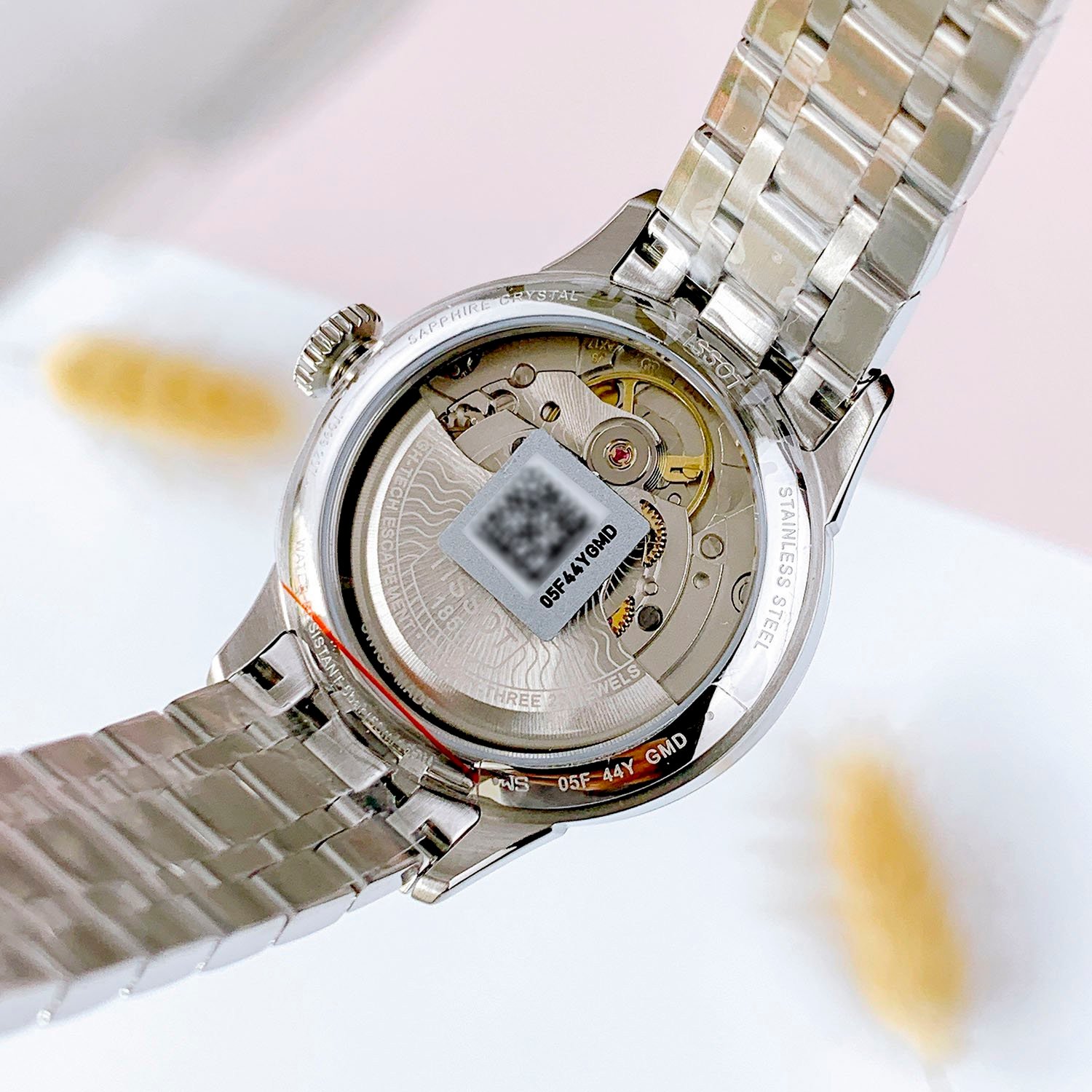 TISSOT CHEMINDES TOURELLES T099.207.11.048.00 - NỮ - KÍNH SAPPHIRE - DÂY KIM LOẠI - AUTOMATIC - SIZE 32MM - MÁY THỤY SỸ - Ảnh 8