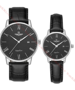 SRWATCH TIMEPIECE SG1054.4101TE & SL1054.4101TE - ĐỒNG HỒ ĐÔI - KÍNH SAPPHIRE - DÂY DA - PIN - SIZE 40&30MM - MÁY NHẬT