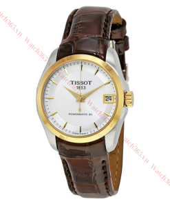 TISSOT COUTURIER T035.207.26.031.00 - NỮ - KÍNH SAPPHIRE - DÂY DA - AUTOMATIC - SIZE 32MM - MÁY THỤY SỸ