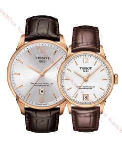 TISSOT CHEMIN DES TOURELLES T099.407.36.037.00 & T099.207.36.037.00 - ĐỒNG HỒ ĐÔI - KÍNH SAPPHIRE - DÂY DA - AUTOMATIC - SIZE 42&32MM - MÁY THỤY SỸ