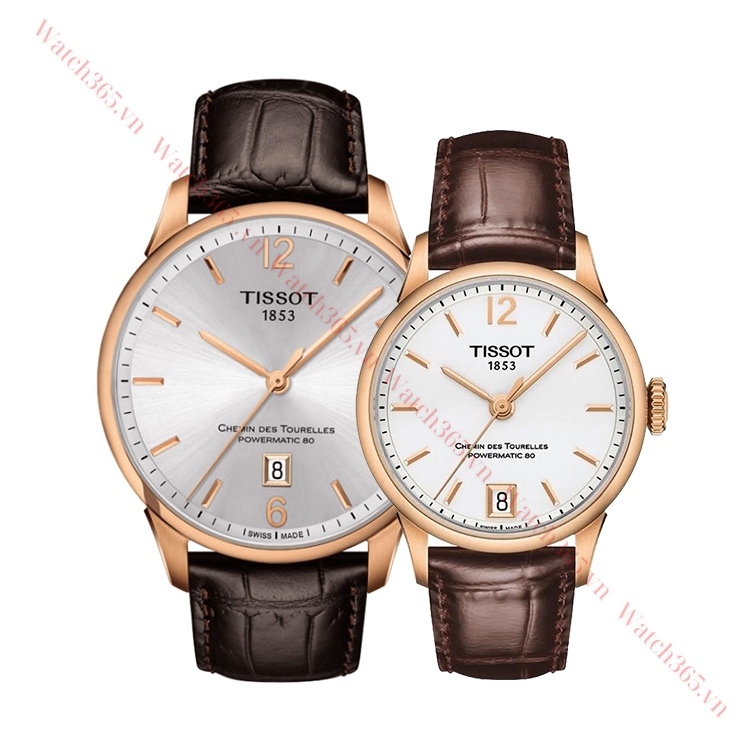 TISSOT CHEMIN DES TOURELLES T099.407.36.037.00 - NAM - KÍNH SAPPHIRE - DÂY DA - AUTOMATIC - SIZE 42MM - MÁY THỤY SỸ - Ảnh 3