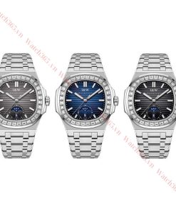 CARNIVAL I&W 735G - NAM - KÍNH SAPPHIRE - DÂY KIM LOẠI - AUTOMATIC - SIZE 42MM - MÁY THỤY SỸ