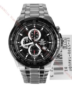 CASIO EDIFICE EF-539D-1AVDF - NAM - KÍNH KHOÁNG - DÂY KIM LOẠI - PIN - SIZE 48.5MM - MÁY NHẬT