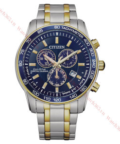 CITIZEN CHRONOGRAPH BL5517-55L - NAM - KÍNH KHOÁNG - DÂY KIM LOẠI - ECO DRIVE - SIZE 44MM - MÁY NHẬT