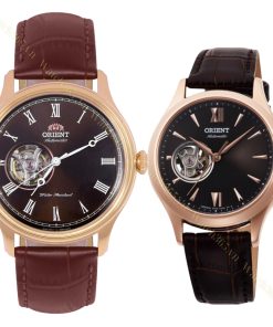 ORIENT CABALLERO FAG00001T0 & RA-AG0023Y - ĐỒNG HỒ ĐÔI - KÍNH KHOÁNG - DÂY DA - AUTOMATIC - SIZE 42.5&35.6 MM - MÁY NHẬT