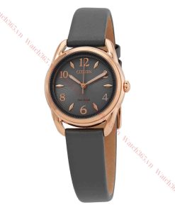 CITIZEN FE1218-05H - NỮ - KÍNH KHOÁNG - DÂY DA - ECO DRIVE - SIZE 30MM - MÁY NHẬT