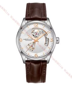 HAMILTON JAZZMASTER OPEN HEART H32705551 - NAM - KÍNH SAPPHIRE - DÂY DA - AUTOMATIC - SIZE 42MM - MÁY THỤY SỸ