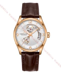 HAMILTON JAZZMASTER OPEN HEART H32735551 - NAM - KÍNH SAPPHIRE - DÂY DA - AUTOMATIC - SIZE 42MM - MÁY THỤY SỸ