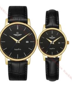 SRWATCH TIMEPIECE SG1055.4601TE & SL1055.4601TE - ĐỒNG HỒ ĐÔI - KÍNH SAPPHIRE - DÂY DA - PIN - SIZE 39&30MM - MÁY NHẬT