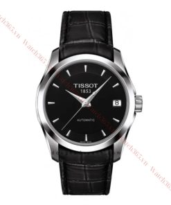 TISSOT COUTURIER T035.207.16.051.00 - NỮ - KÍNH SAPPHIRE - DÂY DA - AUTOMATIC - SIZE 32MM - MÁY THỤY SỸ