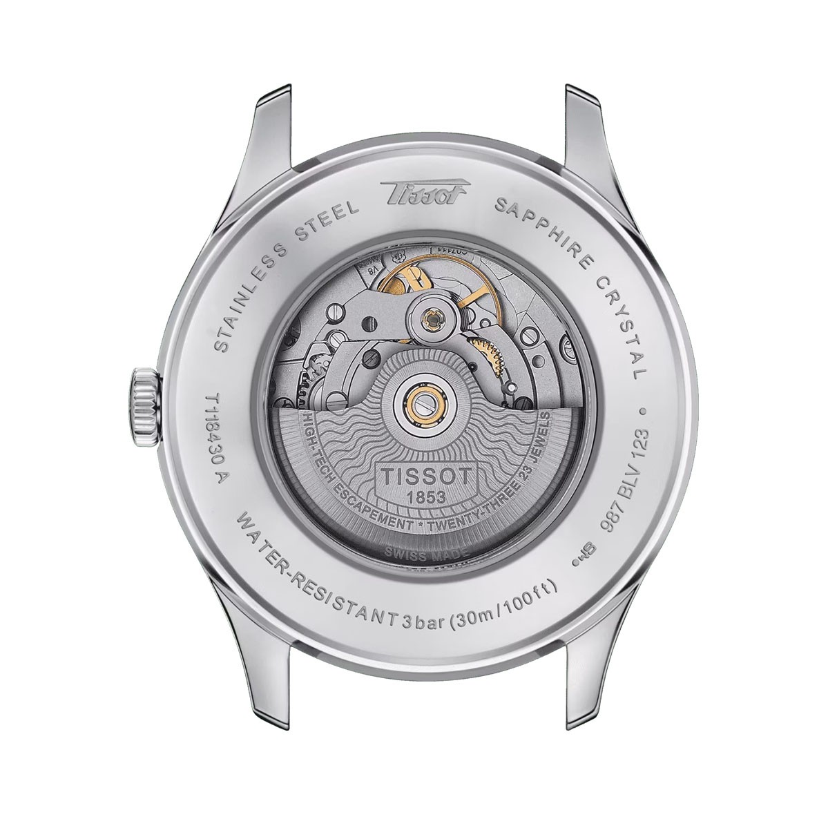 TISSOT HERITAGE VISODATE T118.430.11.271.00 - NAM - KÍNH SAPPHIRE - DÂY KIM LOẠI - AUTOMATIC - SIZE 42MM - MÁY THỤY SỸ - Ảnh 6