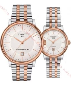 TISSOT CARSON T122.407.22.031.01 & T122.207.22.031.01 - ĐỒNG HỒ ĐÔI - KÍNH SAPPHIRE - DÂY KIM LOẠI - AUTOMATIC - SIZE 40&30 MM - MÁY THỤY SỸ