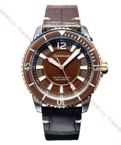 THOMAS EARNSHAW ADMIRAL HARVEY ES-8180-02 - NAM - KÍNH KHOÁNG - DÂY DA - PIN - SIZE 43MM - MÁY ANH QUỐC