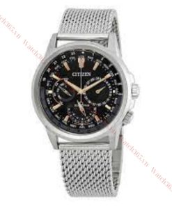 CITIZEN CALENDRIER BU2020-70E - NAM - KÍNH KHOÁNG - DÂY KIM LOẠI - ECO DRIVE - SIZE 44MM - MÁY NHẬT