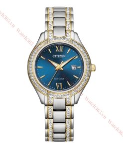 CITIZEN SILHOUETTE FE1234-50L - NỮ - KÍNH KHOÁNG - DÂY KIM LOẠI - ECO DRIVE - SIZE 30MM - MÁY NHẬT