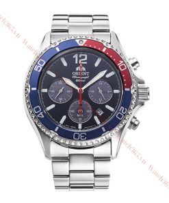 ORIENT CHRONOGRAPH RA-TX0201L - NAM - KÍNH SAPPHIRE - DÂY KIM LOẠI - PIN - SIZE 42.8MM - MÁY NHẬT