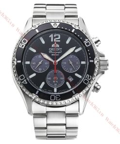 ORIENT CHRONOGRAPH RA-TX.0202B10B - NAM - KÍNH SAPPHIRE - DÂY KIM LOẠI - PIN - SIZE 42.8MM - MÁY NHẬT