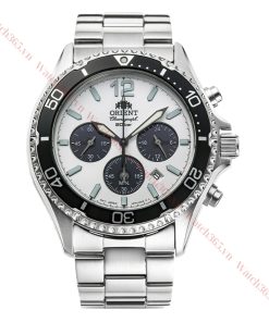 ORIENT CHRONOGRAPH RA-TX0203S10B - NAM - KÍNH SAPPHIRE - DÂY KIM LOẠI - PIN - SIZE 42.8MM - MÁY NHẬT