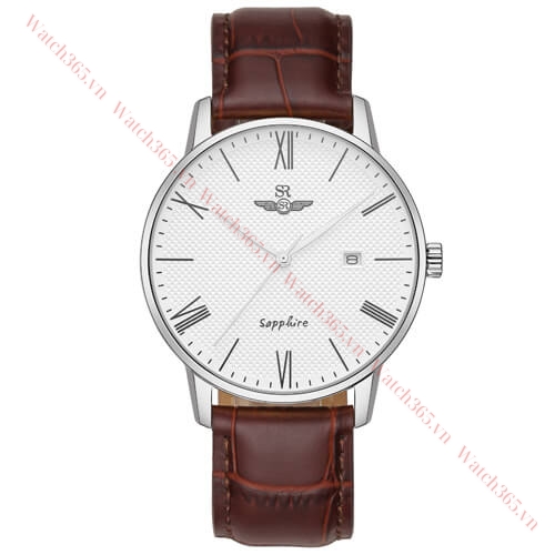 SRWATCH TIMEPIECE SG1054.4102TE - NAM - KÍNH SAPPHIRE - DÂY DA - PIN - SIZE 40 - MÁY NHẬT