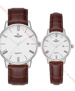 SRWATCH TIMEPIECE SG1054.4102TE & SL1054.4102TE - ĐỒNG HỒ ĐÔI - KÍNH SAPPHIRE - DÂY DA - PIN - SIZE 40&30MM - MÁY NHẬT