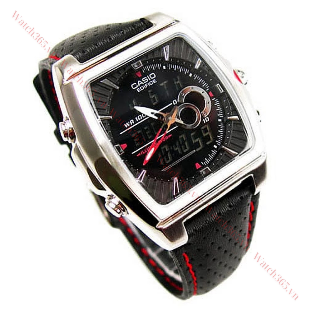 CASIO EDIFICE EFA-120L-1A1V - NAM - KÍNH KHOÁNG - DÂY DA - PIN - SIZE 38.3MM - MÁY NHẬT - Ảnh 3