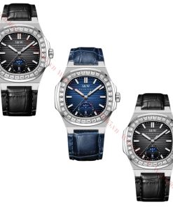 CARNIVAL I&W 735G - NAM - KÍNH SAPPHIRE - DÂY DA - AUTOMATIC - SIZE 42MM - MÁY THỤY SỸ