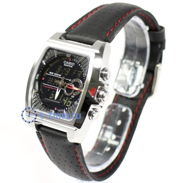 CASIO EDIFICE EFA-120L-1A1V - NAM - KÍNH KHOÁNG - DÂY DA - PIN - SIZE 38.3MM - MÁY NHẬT - Ảnh 4