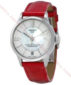 TISSOT CHEMIN DES TOURELLES T099.207.16.118.00 - NỮ - KÍNH SAPPHIRE - DÂY DA - AUTOMATIC - SIZE 32MM - MÁY THỤY SỸ