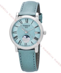 TISSOT CARSON T122.223.16.353.00 - NỮ - KÍNH SAPPHIRE - DÂY DA - AUTOMATIC - SIZE 32MM - MÁY THỤY SỸ