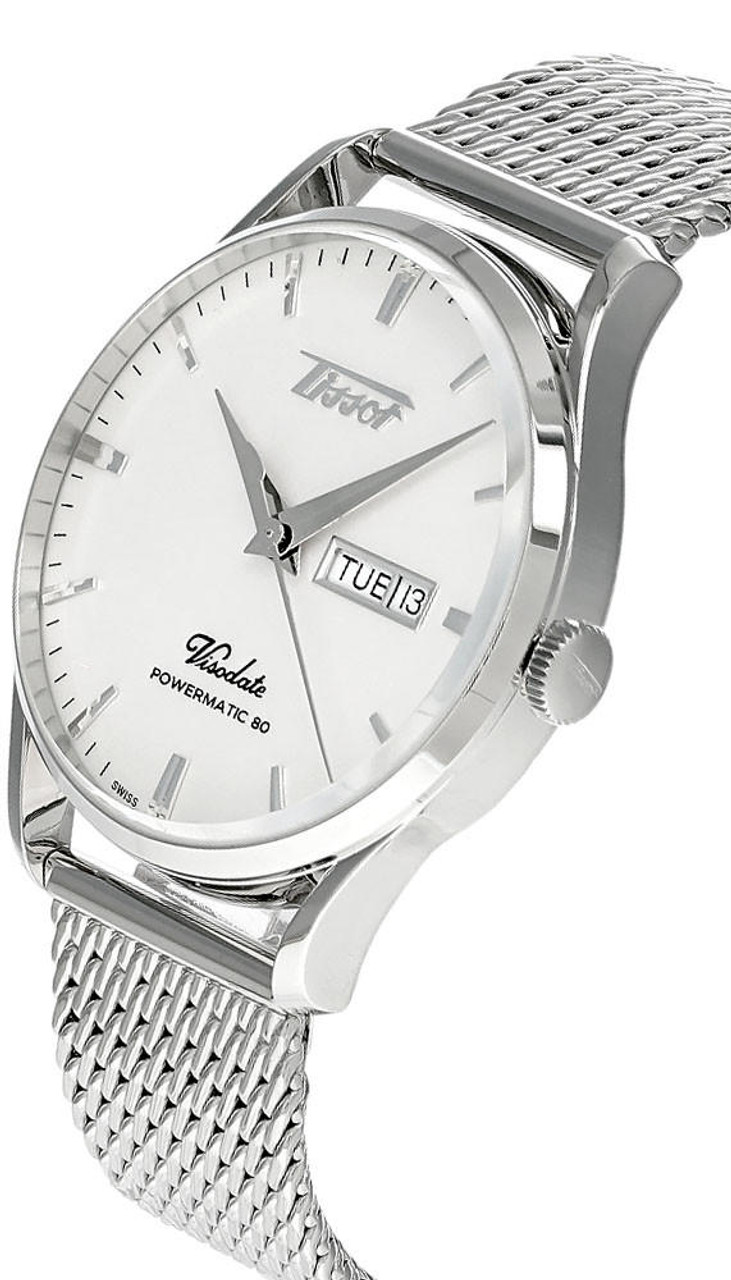 TISSOT HERITAGE VISODATE T118.430.11.271.00 - NAM - KÍNH SAPPHIRE - DÂY KIM LOẠI - AUTOMATIC - SIZE 42MM - MÁY THỤY SỸ - Ảnh 3