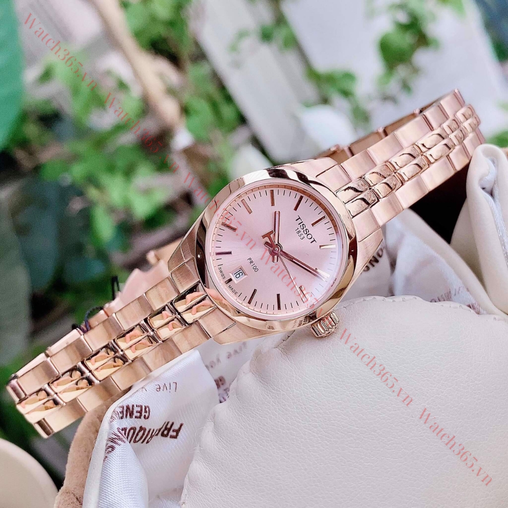 TISSOT T-CLASSIC T101.010.33.451.00 - NỮ - KÍNH SAPPHIRE - DÂY KIM LOẠI - PIN - SIZE 25MM - MÁY THỤY SỸ - Ảnh 5