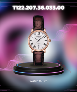 TISSOT CARSON T122.207.36.033.00 - NỮ - KÍNH SAPPHIRE - DÂY DA - AUTOMATIC - SIZE 30MM - MÁY THỤY SỸ