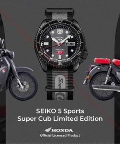 SEIKO 5 SPORT HONDA SUPER CUP C125 LIMITED EDITION SRPJ75K1 - NAM - KÍNH KHOÁNG - DÂY DÙ - AUTOMATIC - SIZE 42.5MM - MÁY NHẬT