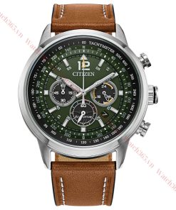 CITIZEN CHRONOGRAPH AVION CA4477-08X - NAM - KÍNH KHOÁNG - DÂY DA - ECO DRIVE - SIZE 44MM - MÁY NHẬT