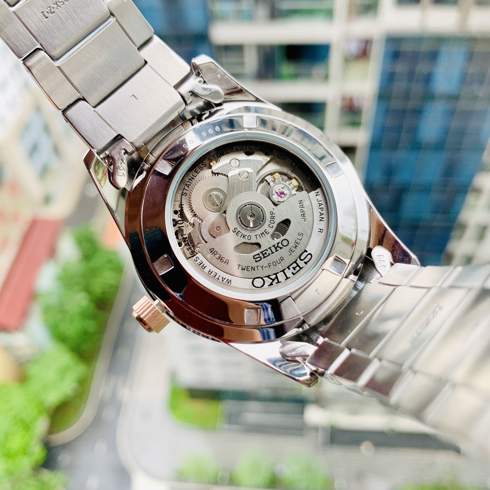SEIKO CAFE DIAL SARV006 - NAM - KÍNH KHOÁNG - DÂY KIM LOẠI - AUTOMATIC - SIZE 42MM - MÁY NHẬT - Ảnh 5