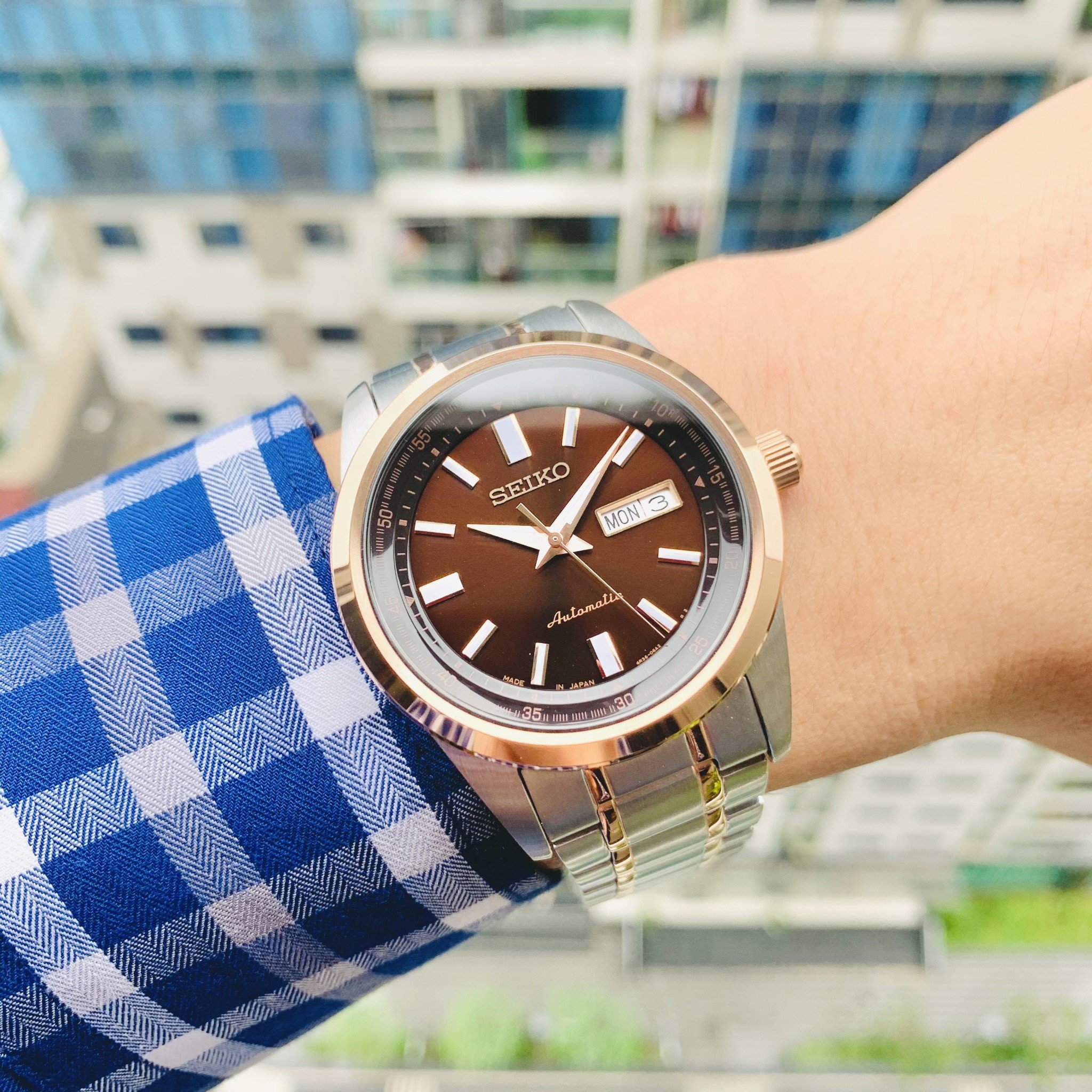 SEIKO CAFE DIAL SARV006 - NAM - KÍNH KHOÁNG - DÂY KIM LOẠI - AUTOMATIC - SIZE 42MM - MÁY NHẬT - Ảnh 2