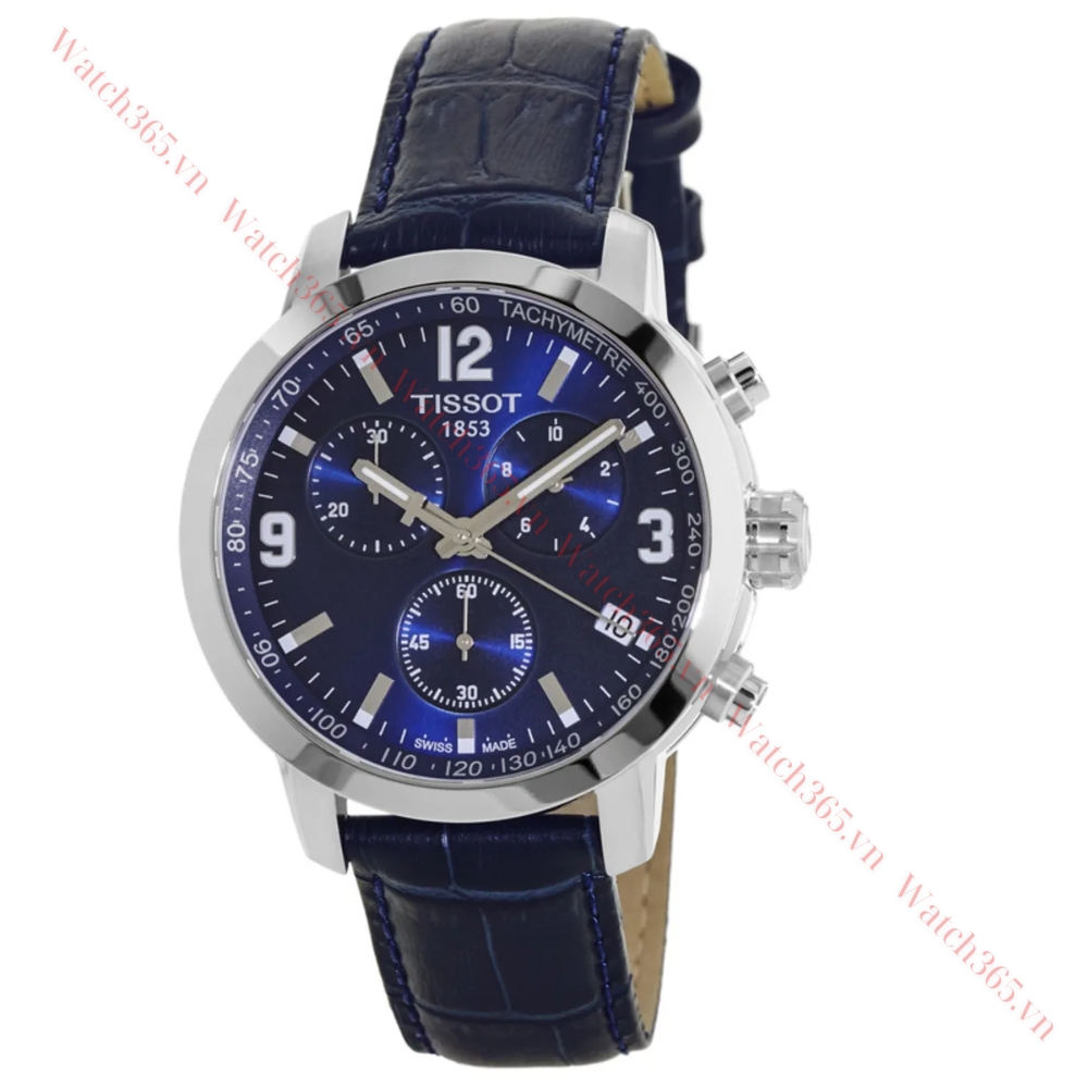 TISSOT PRC200 T055.417.16.047.00 - NAM - KÍNH SAPPHIRE - DÂY DA - PIN - SIZE 42MM - MÁY THỤY SỸ