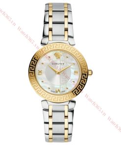 VERSACE V16060017 - NỮ - KÍNH SAPPHIRE - DÂY KIM LOẠI - PIN - SIZE 35MM - MÁY ITALIA